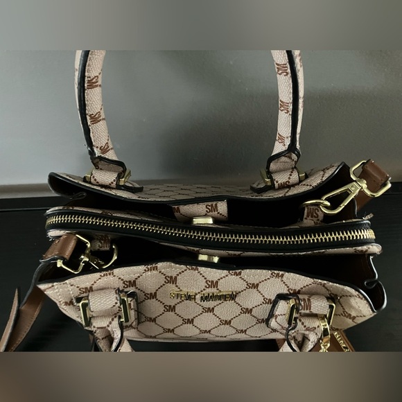 Steve Madden Cream and Brown Satchel - Picture 8 of 16